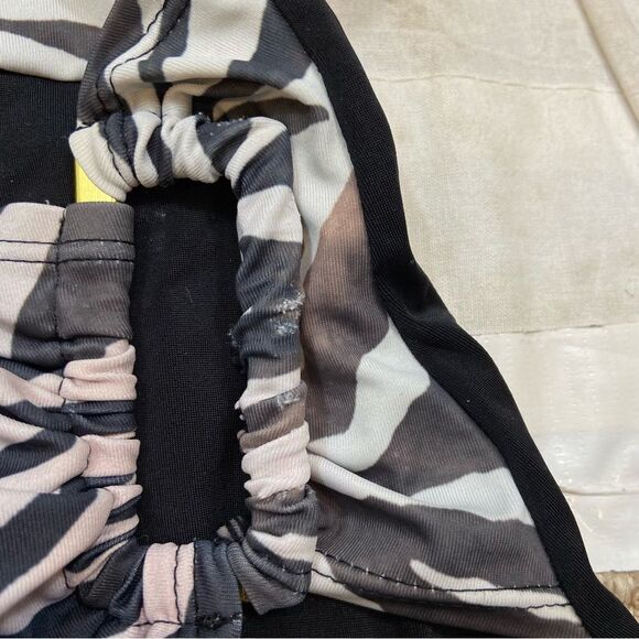 Swimsuits For All Brand Zebra Print and Black One Piece Swim Suit Size 10 - Picture 8 of 10